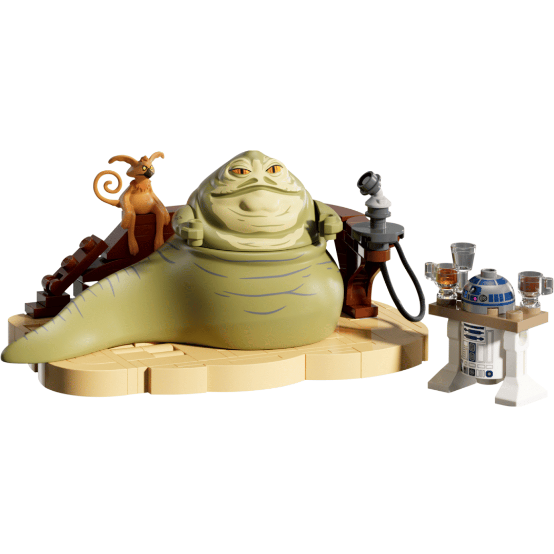 Jabba the hut figure included with his barge.