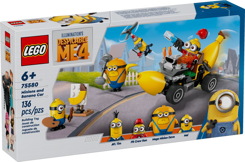 Lego Minions:  Minions and Banana Car 75580