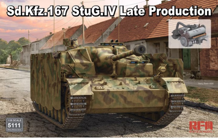 Sd.Kfz.167Stug.Iv Late Prod. W/Eng.& Workable Tracks 1/35 #RM-5111 by Ryefield Model