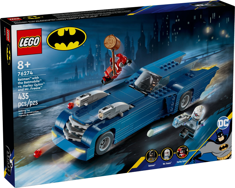 Lego DC Super Heroes: Batman with the Batmobile vs. Harley Quinn and Mr. Freeze 76274