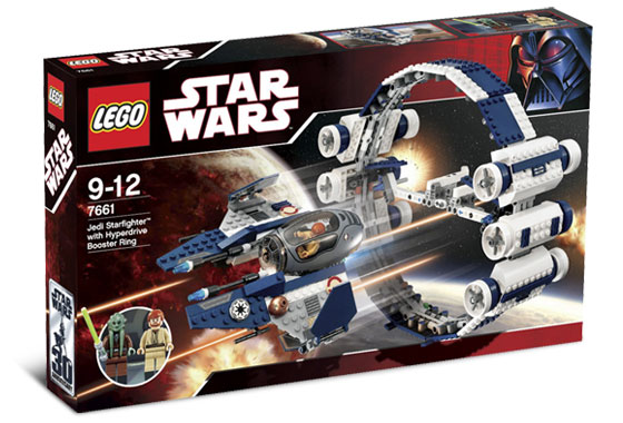 Lego Star Wars: Jedi Starfighter with Hyperdrive Booster Ring 7661