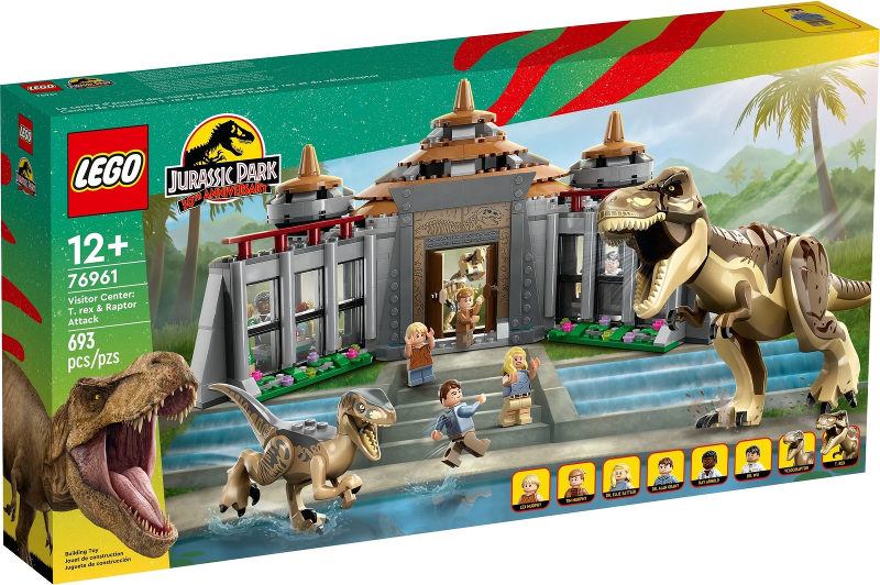 Lego Jurassic World: Visitor Center: T. rex & Raptor Attack 76961