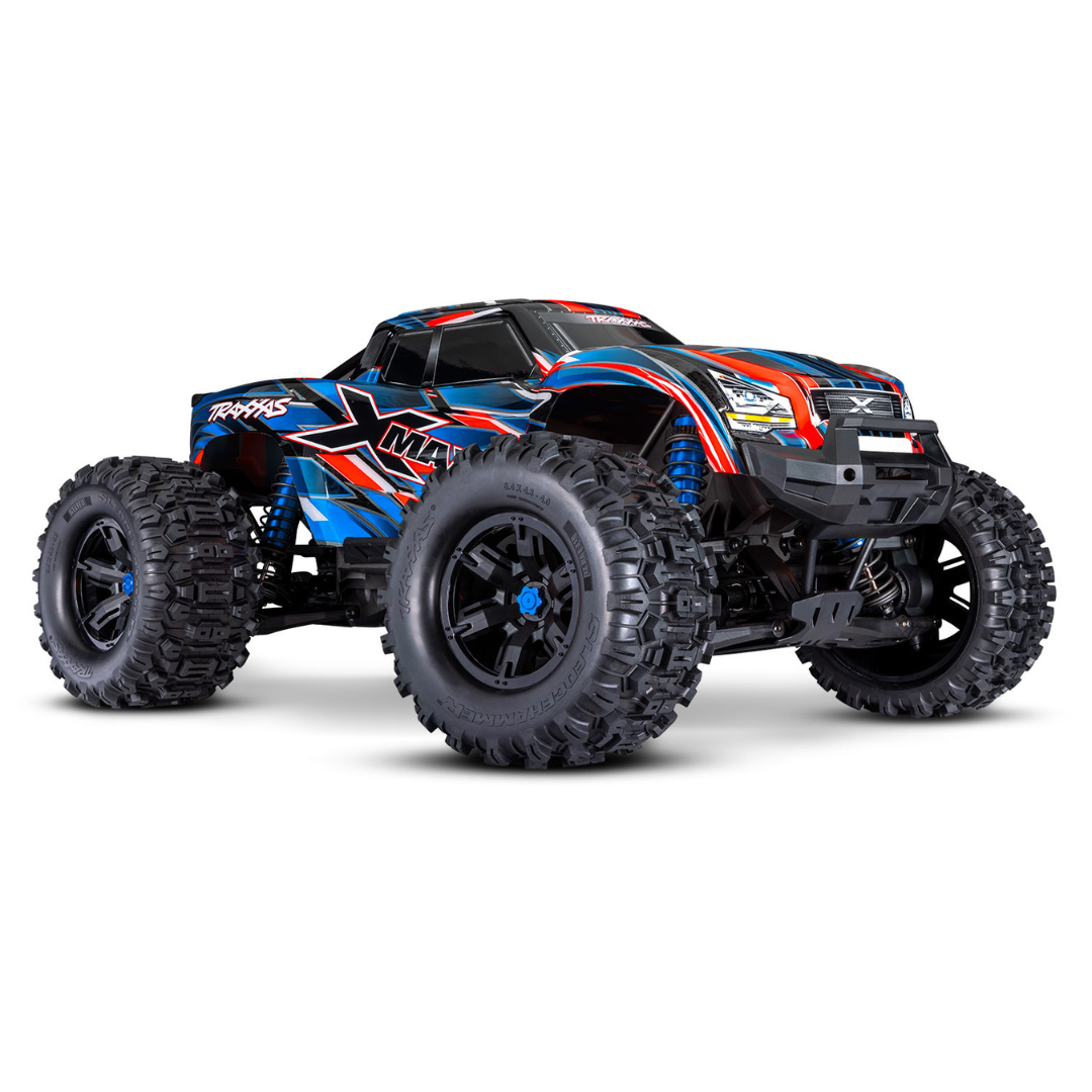 Traxxas X-Maxx 8S 4WD Brushless RTR Monster Truck (Red) w/2.4GHz TQi Radio, TSM & Belted Tires - TRA77096-4 Assorted Colours