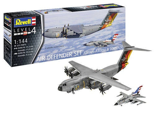 Air Defender A400 Atlas w/ Tornado 1/144 #3789 by Revell