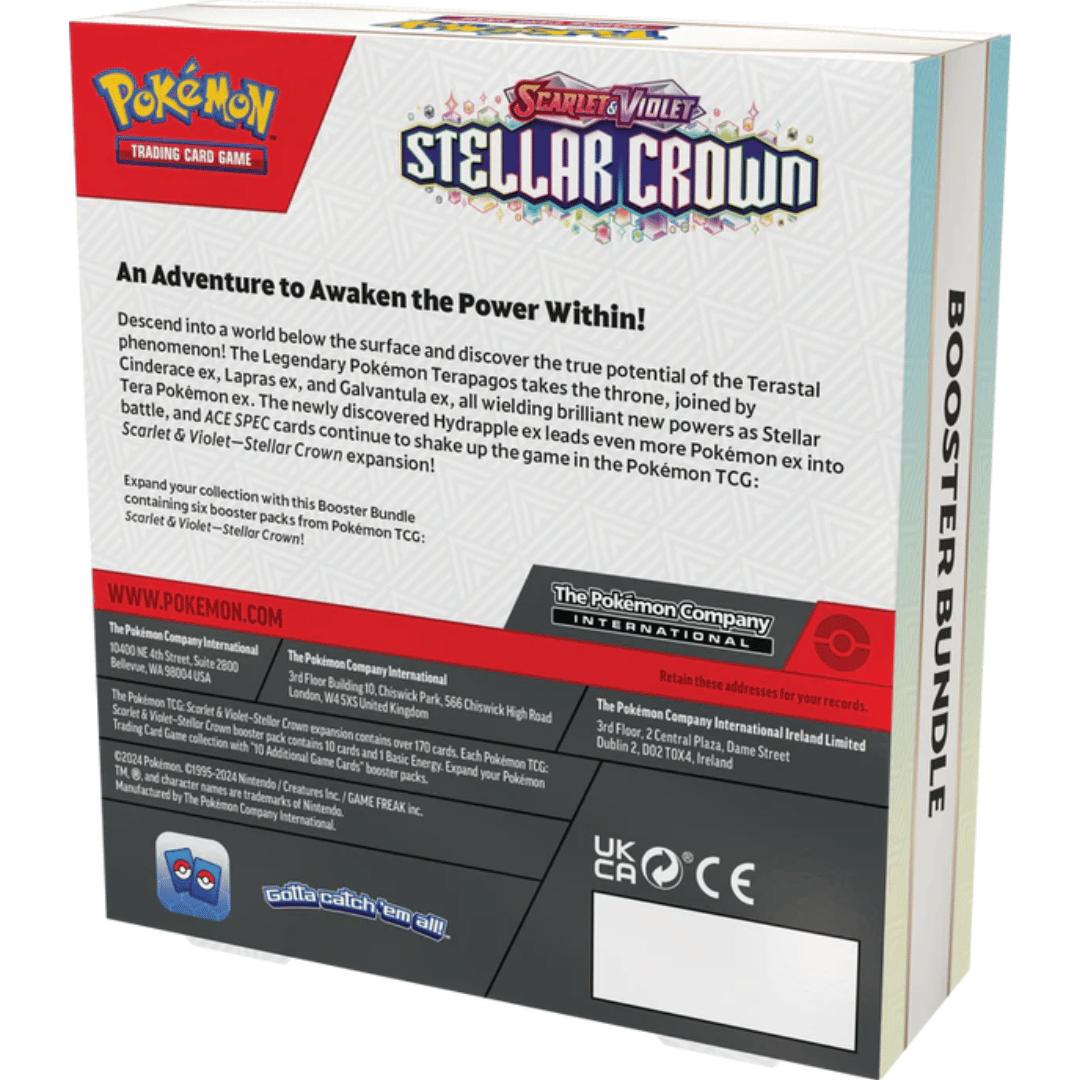 Pokemon Scarlet and Violet Stellar Crown Booster Bundle