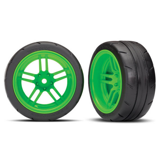 Traxxas Extra Wide Rear Tires & Wheels Assembled - Assorted Colours TRA8374