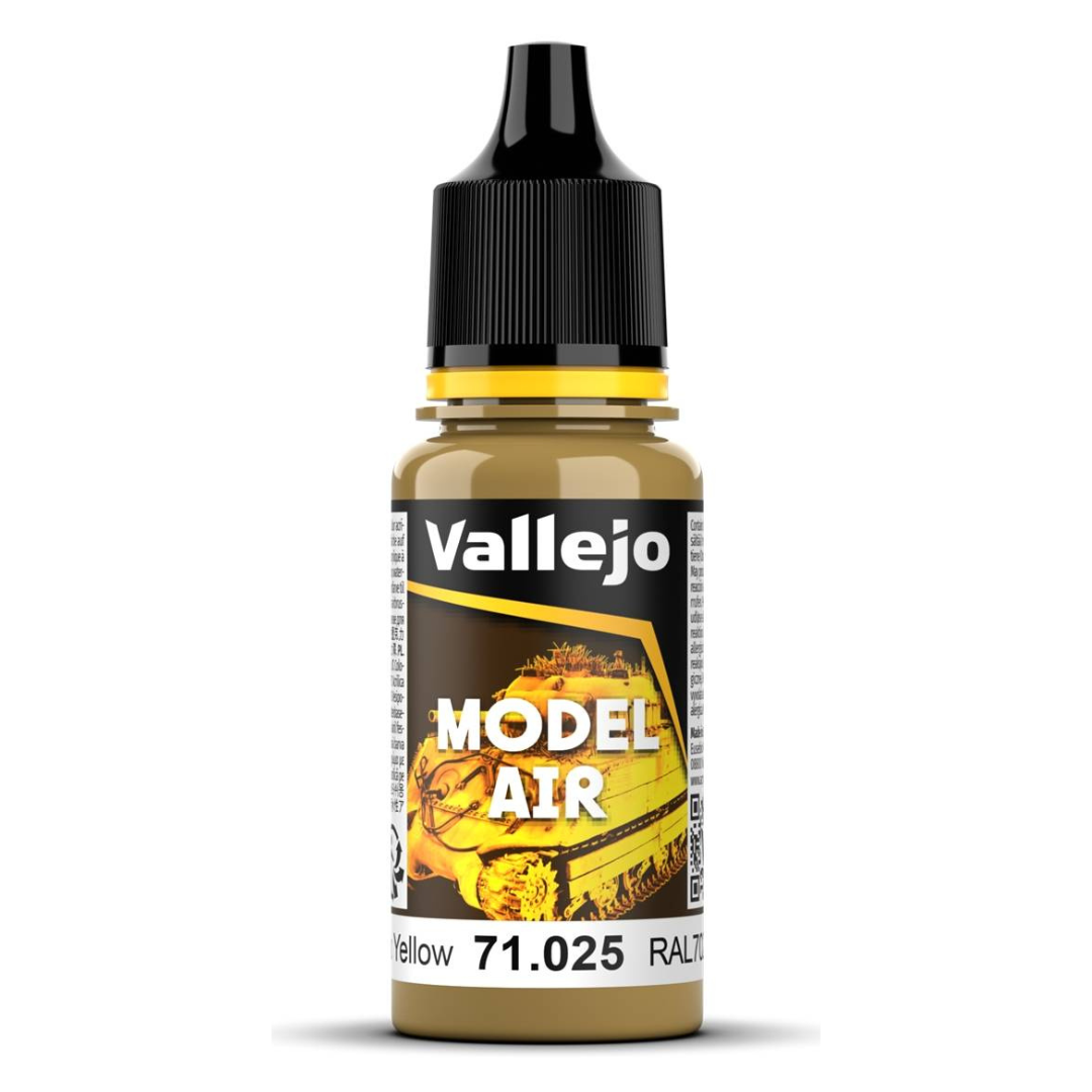 Vallejo Model Air 71.025 Dark Yellow (RAL 1027 FS33440) 17mL