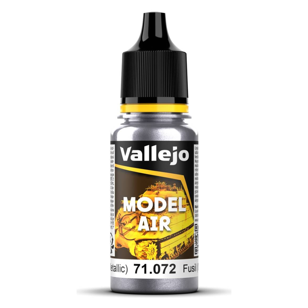 Vallejo Model Air 71.072 Gunmetal (Metallic) 17mL