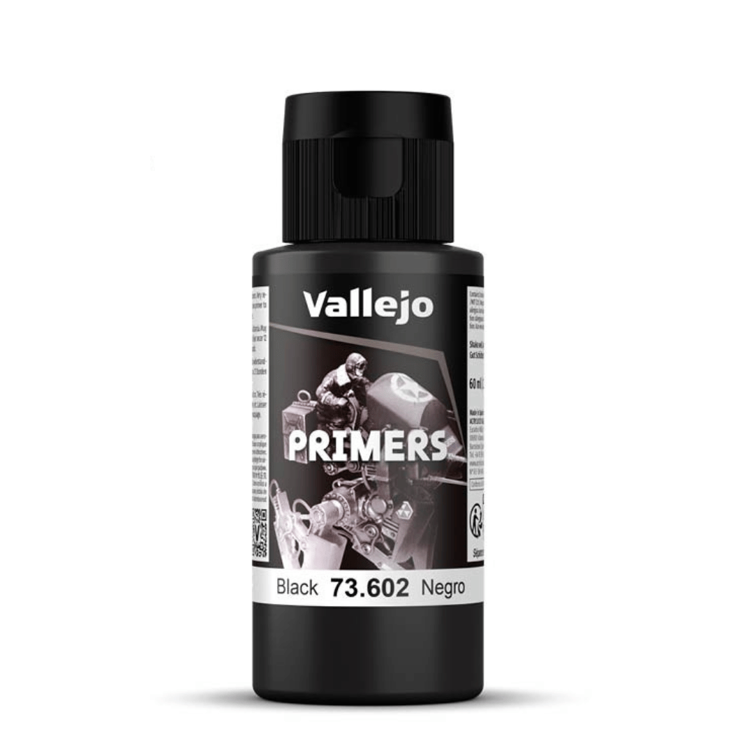 VAL73602 Acrylic Polyurethane Primer - Black (60ml)