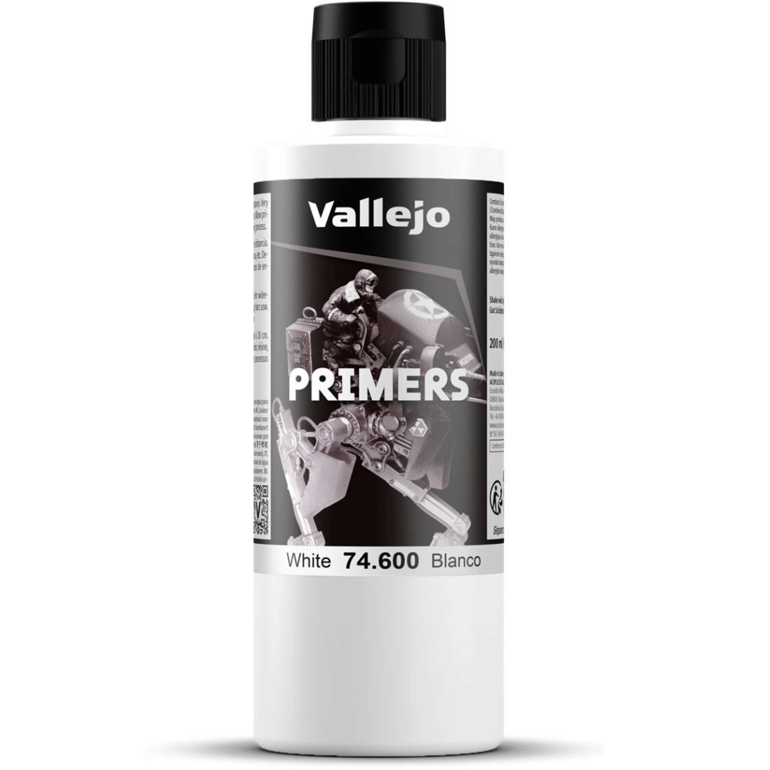 VAL74600 Acrylic Polyurethane Primer - White (200ml)