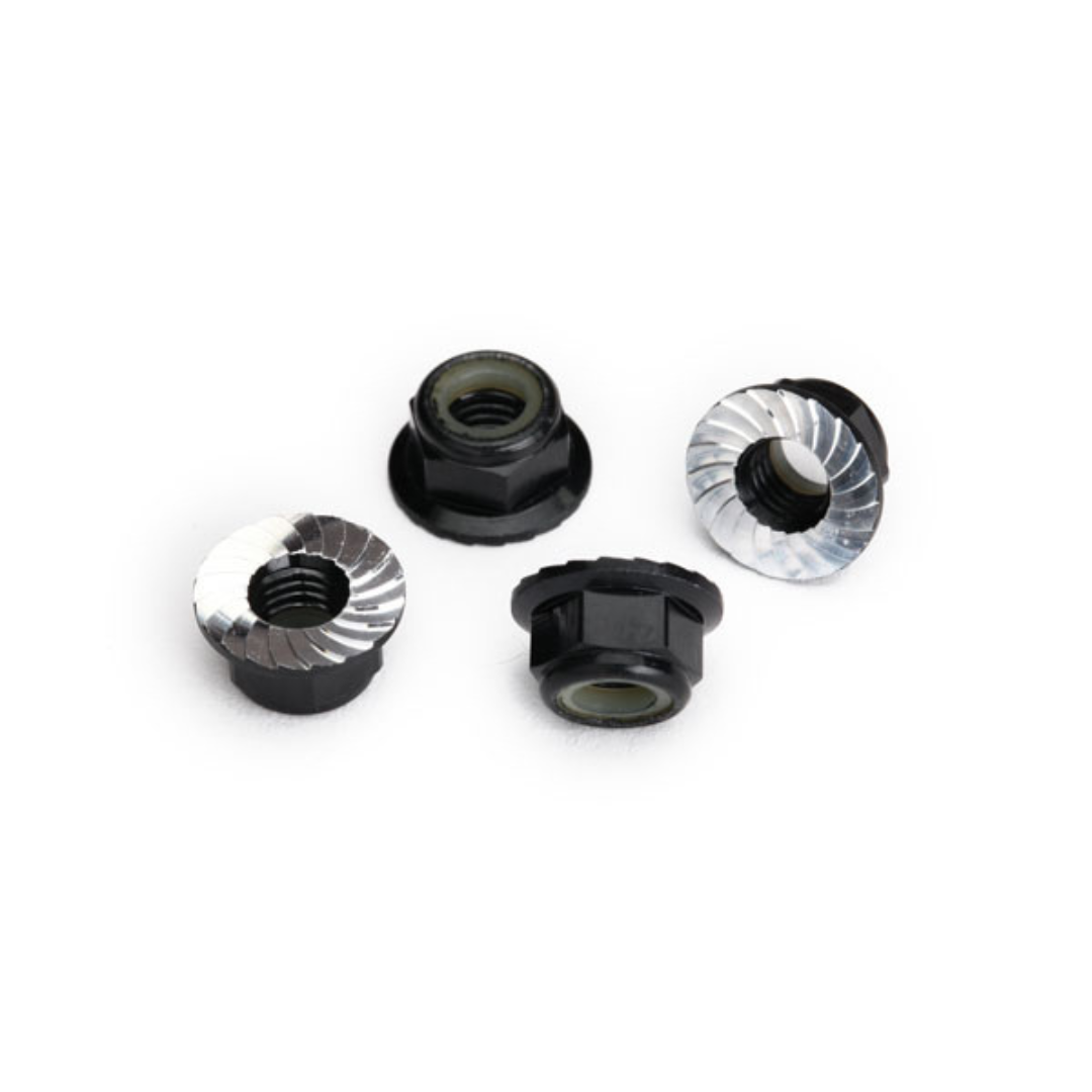 Traxxas 5mm Flanged Nylon Serrated Locking Nuts - Assorted Colours TRA8447