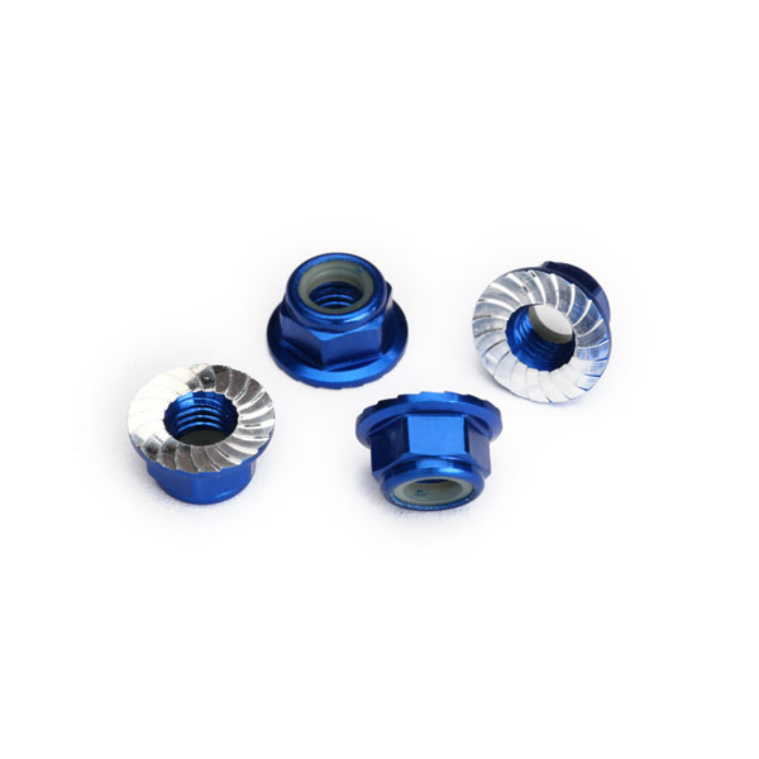 Traxxas 5mm Flanged Nylon Serrated Locking Nuts - Assorted Colours TRA8447