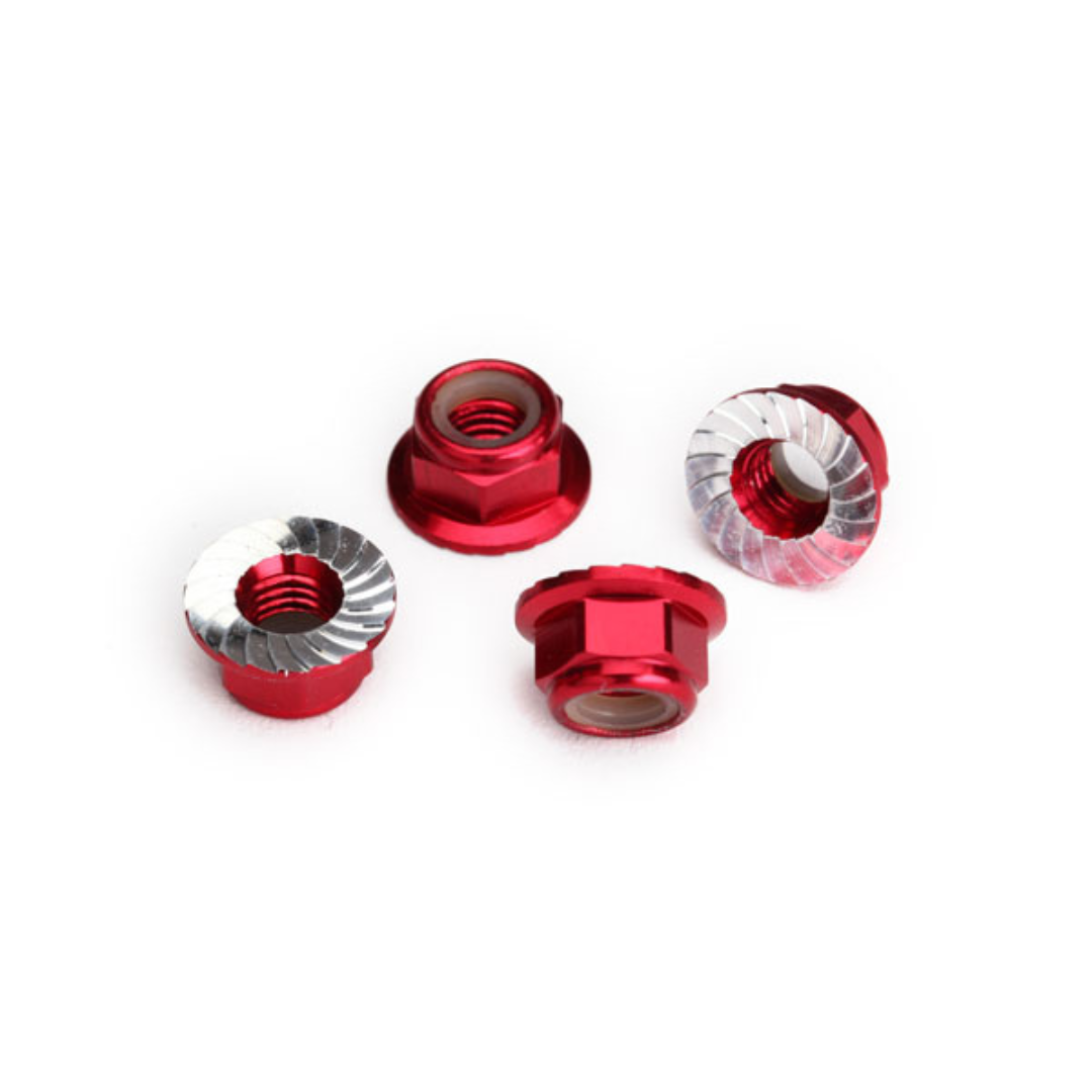 Traxxas 5mm Flanged Nylon Serrated Locking Nuts - Assorted Colours TRA8447