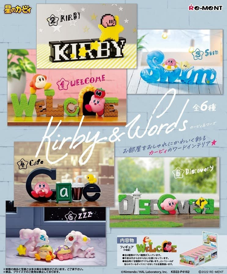Kirby Re-Ment Kirby & Words (Full Box of 6)