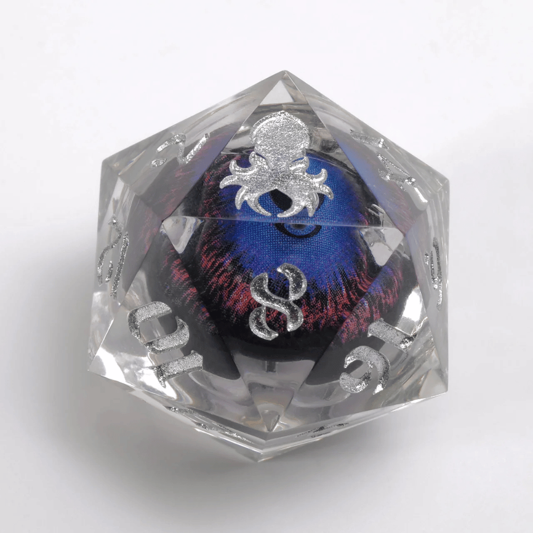 Goblin Eye: Single D20 w/ Silver Ink