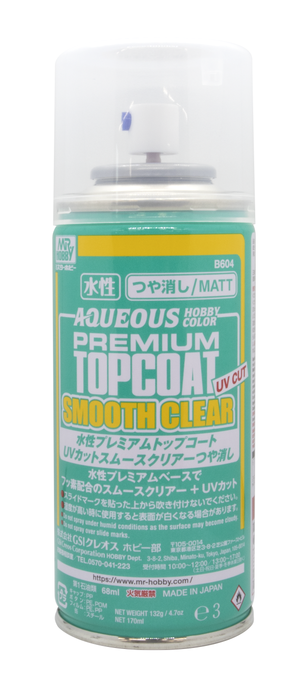 Mr. Aqueous Premium Top Coat UV-Cut Smooth Clear