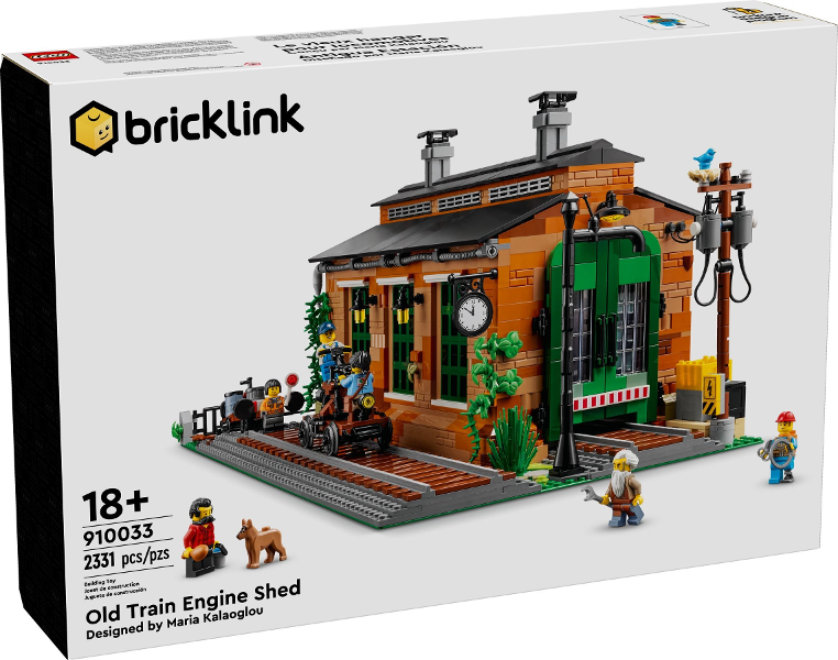 Lego Bricklink Designer Program: Old Train Engine Shed 910033