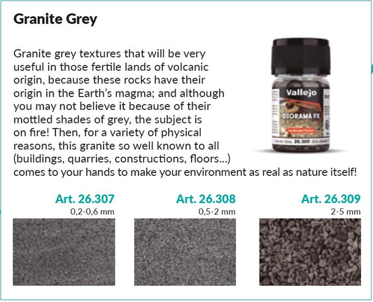 Vallejo Diorama FX VAL26308 Granite Grey 0.5-2mm 35ml