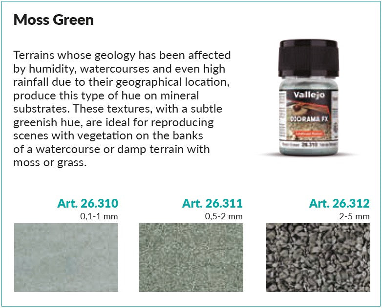 Vallejo Diorama FX VAL26312 Moss Green 2-5 35ml