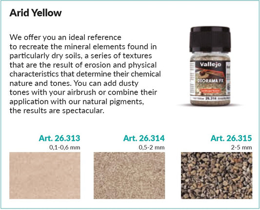 Vallejo Diorama FX VAL26315 Arid Yellow 2-5 35ml