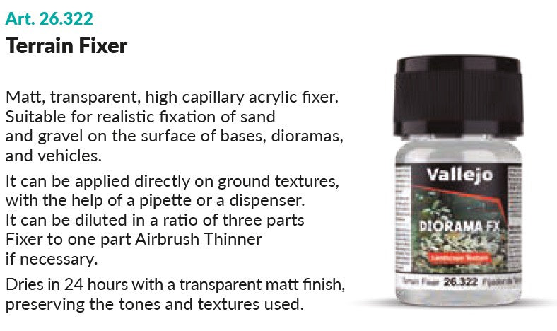 Vallejo Diorama FX VAL26322 Terrain Fixer 35ml