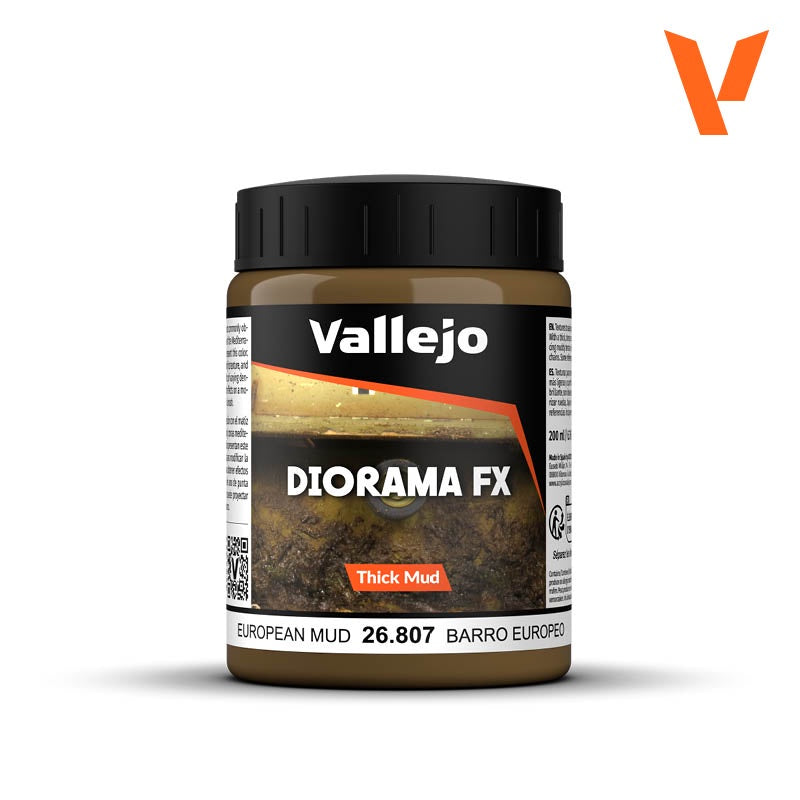 Vallejo Diorama FX VAL26224 European Thick Mud (200ml)