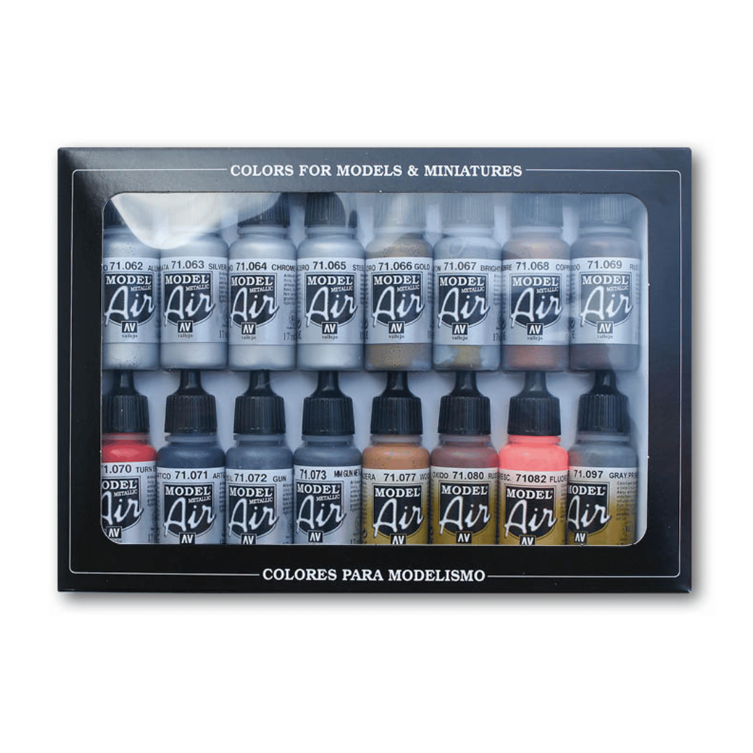 VAL71181 Metallic Effects Model Air Paint Set