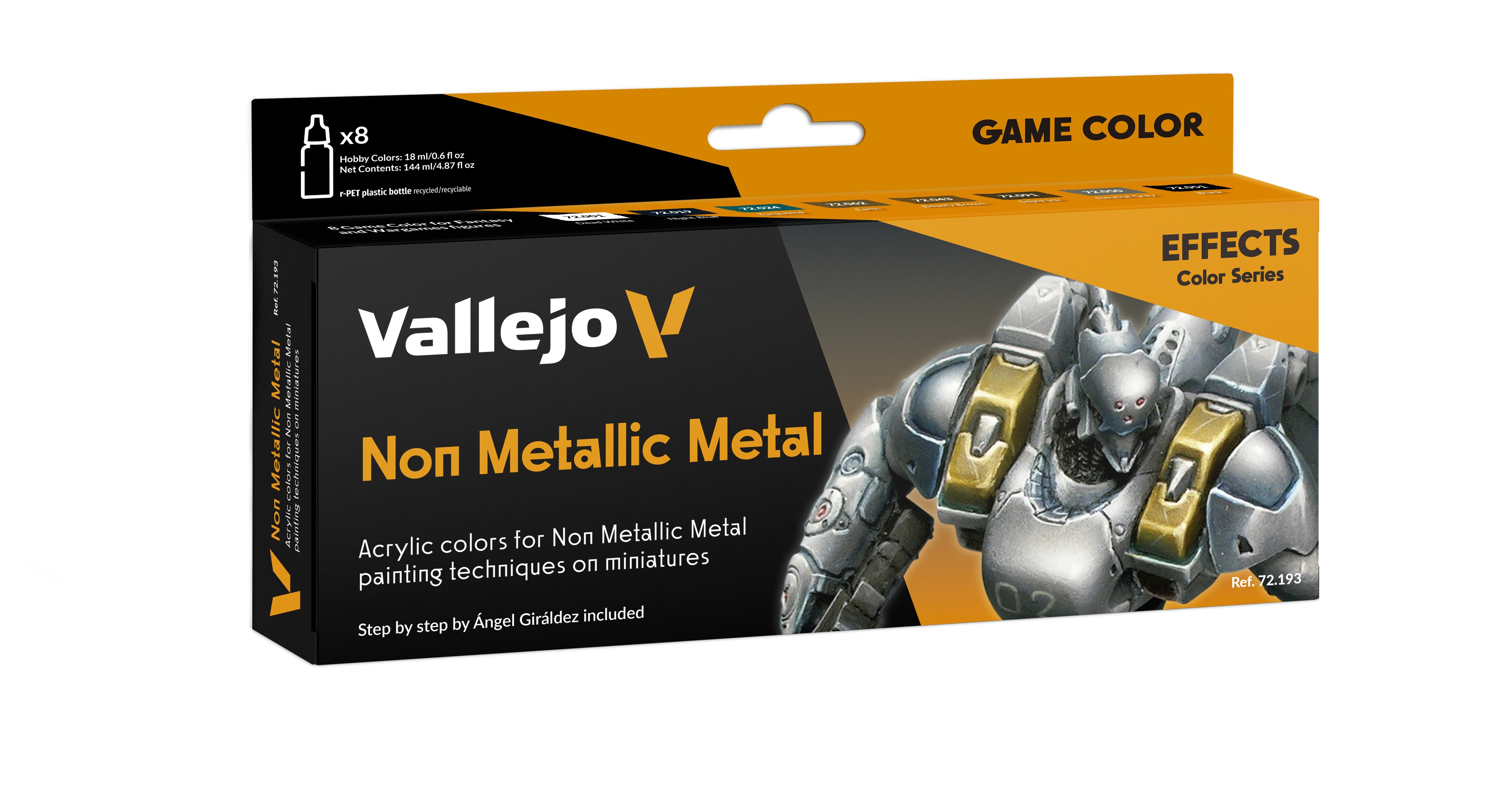 Vallejo Non Metallic Metal 8 Colour Paint Set