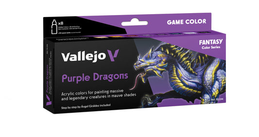 Vallejo Purple Dragons Fantasy 8 Colour Paint Set