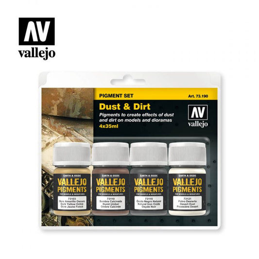 Vallejo Dust & Dirt Pigment Set VAL73190