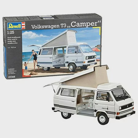 Volkswagen T3 Camper 1/25 Model Car Kit #07344 by Revell