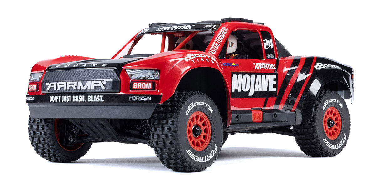 Arrma Mojave Grom MEGA 4WD 380 Brushed 1/18 Electric Desert Truck RTR w/SLT2 2.4GHz Radio, Battery & Charger - Assorted Colours ARA2104