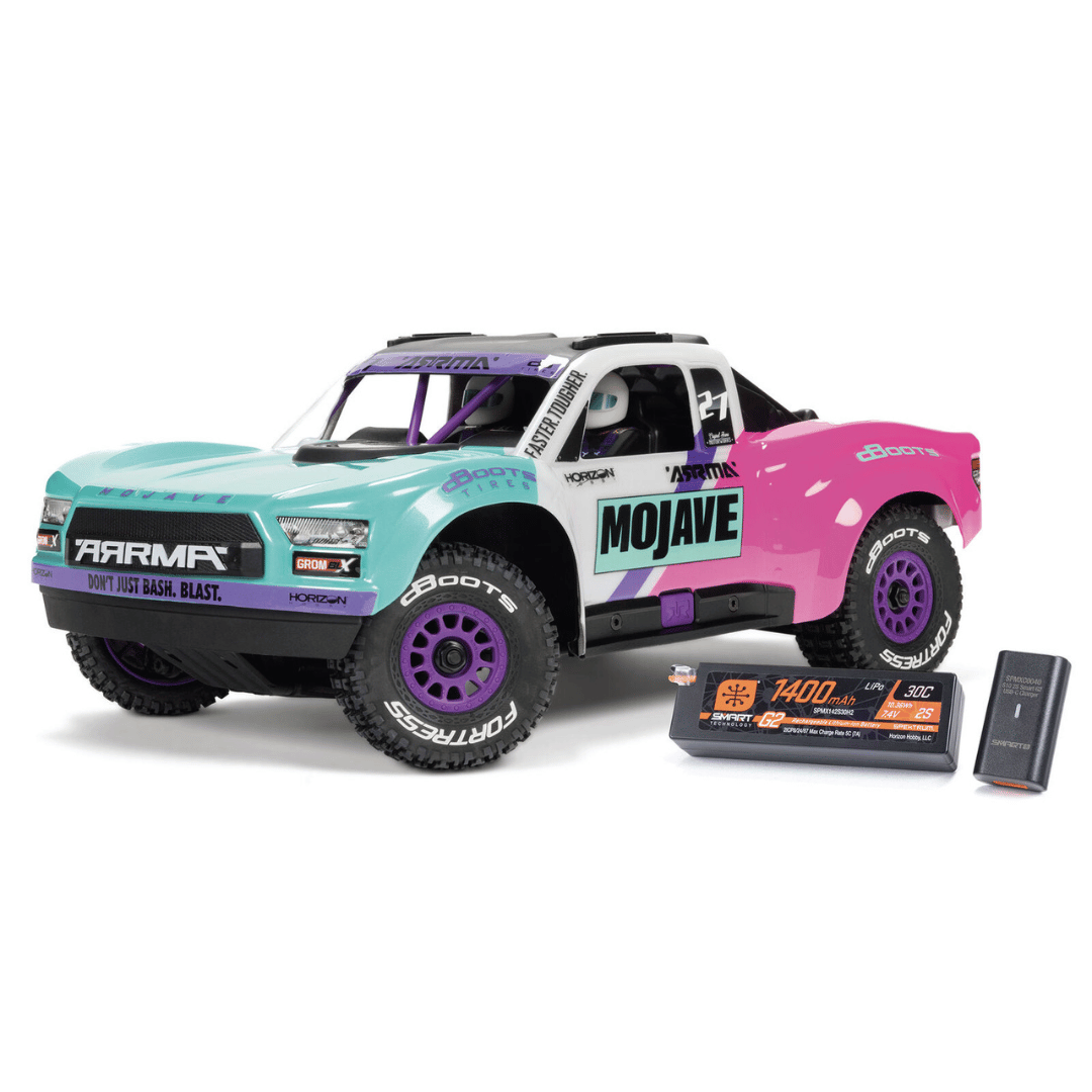 Arrma Mojave Grom 223S BLX 1/18 Brushless RTR 4WD Desert Truck w/SLT2 2.4GHz Radio, Battery & Charger - Assorted Colours