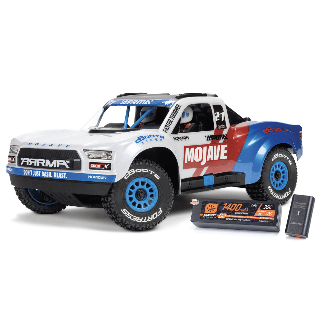 Arrma Mojave Grom 223S BLX 1/18 Brushless RTR 4WD Desert Truck w/SLT2 2.4GHz Radio, Battery & Charger - Assorted Colours