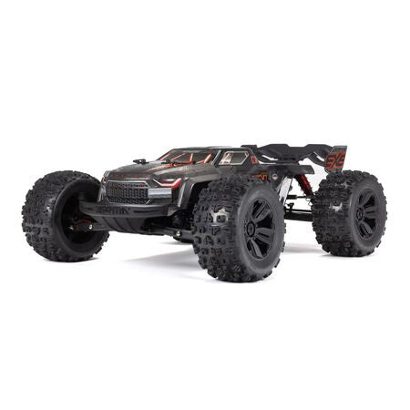 Arrma Kraton 6S EXB RTR 1/8 4WD Brushless Monster Truck (Black) w/DX3 2.4GHz Radio, Smart ESC & AVC - ARA8708T1