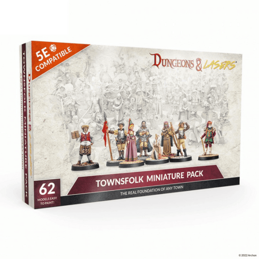 Archon Studio Dungeons and Lasers: Townsfolk Miniature Pack