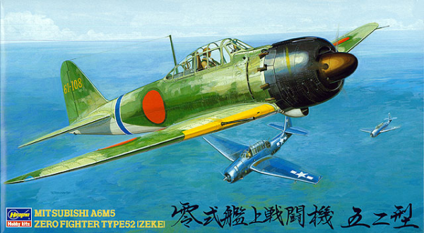 Mitsubishi A6M5 Zero Fighter Type 52 (Zeke) 1/48 #19123 by Hasegawa