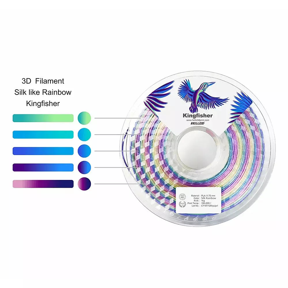 Hello3D Silk Rainbow 1kg - Assorted