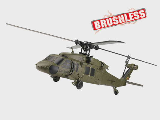 RC-Pro 4-Channels Brushless Black-Hawk R/C Helicopter - RTF K170