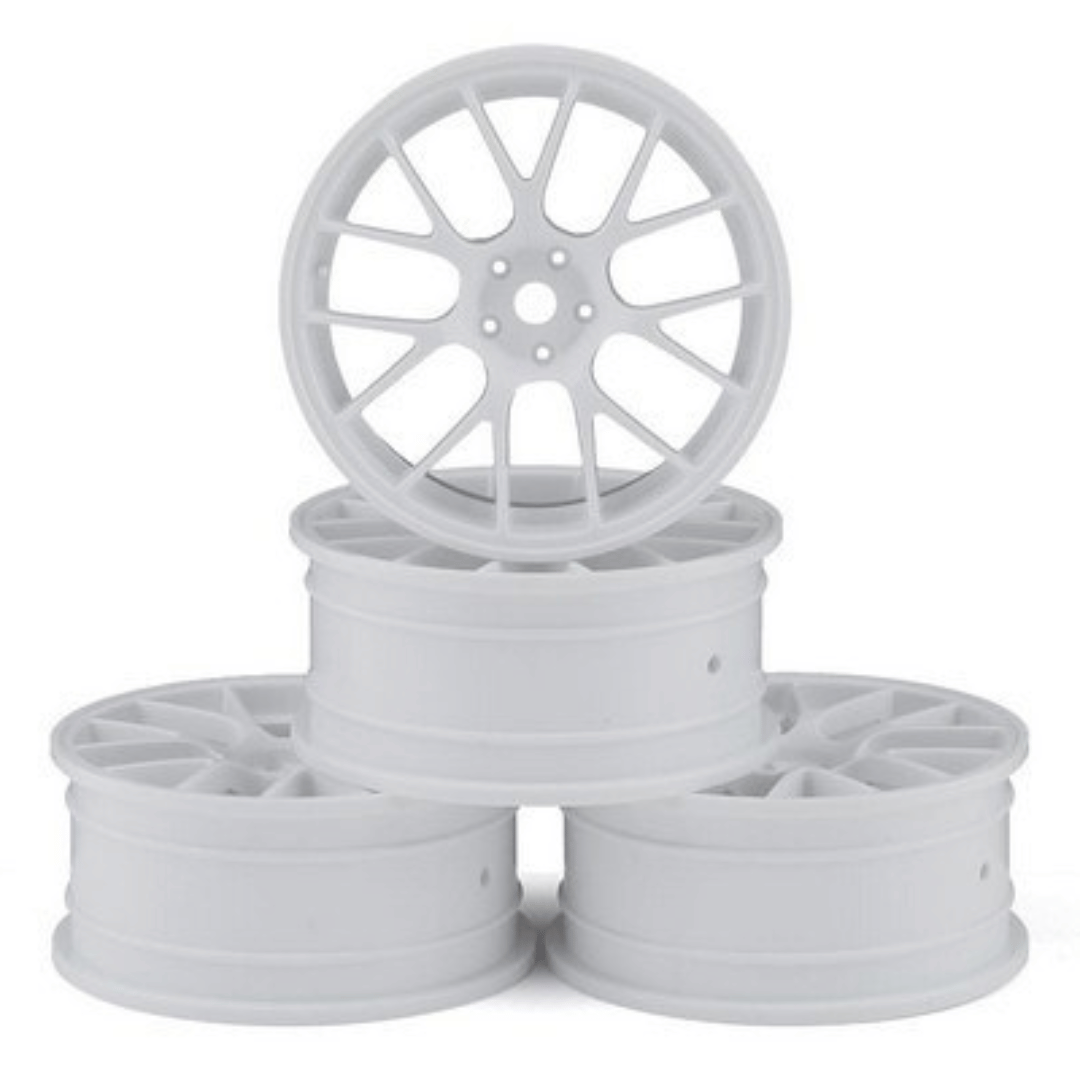 MST White RE wheel 24mm (+0) (4) - MXS-832501W