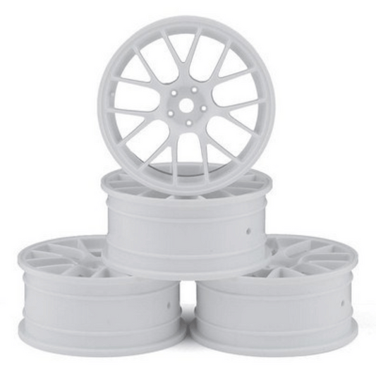 MST White RE wheel 24mm (+0) (4) - MXS-832501W