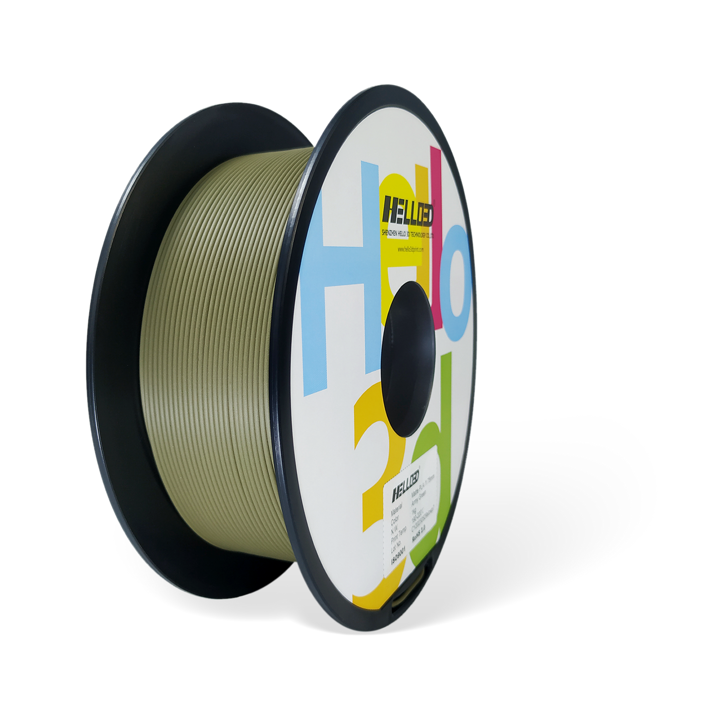Hello3D Matte Army Green PLA 1kg