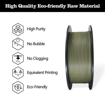 Hello3D Matte Army Green PLA 1kg