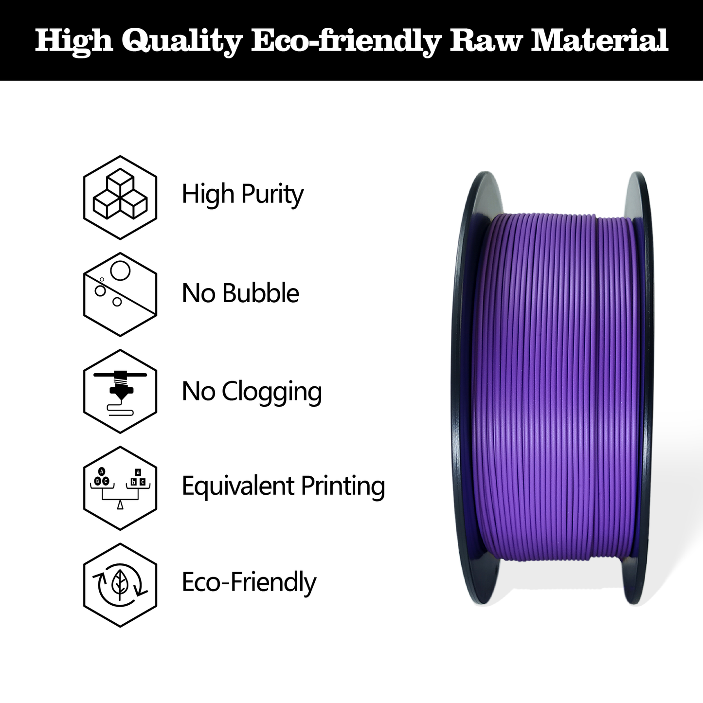 Hello3D Matte Purple PLA 1kg