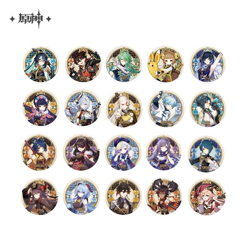 Genshin Impact Liyue Harbor Series Character Can Badge