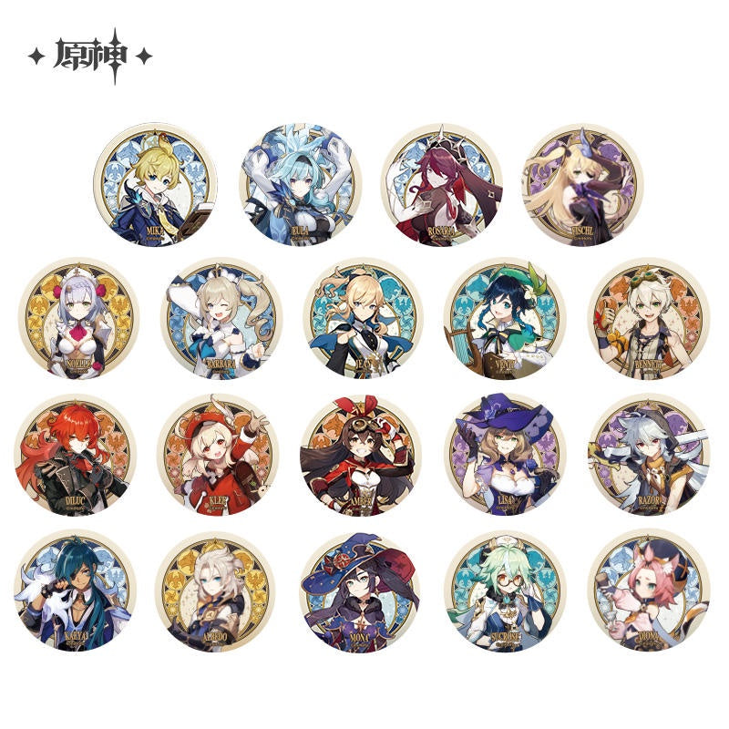 Genshin Impact Mondstadt Series Character Can Badge