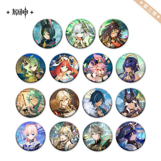 Genshin Impact Theme Series Character Can Badge