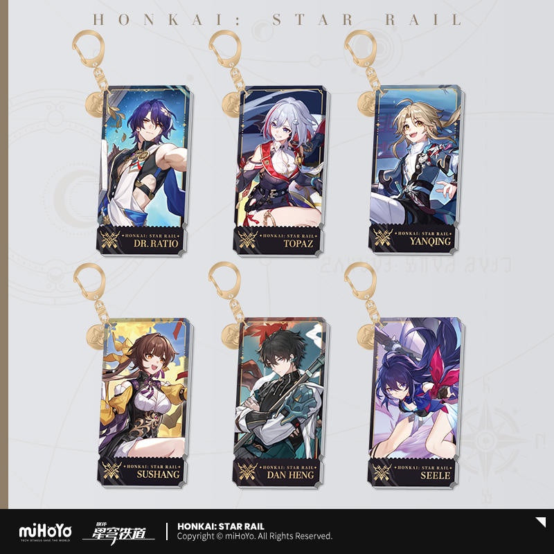 Honkai Star Rail Character Illustration Series Pendant