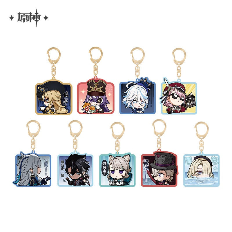 Genshin Impact Chibi Emoji Series Acrylic Pendant Court of Fontaine