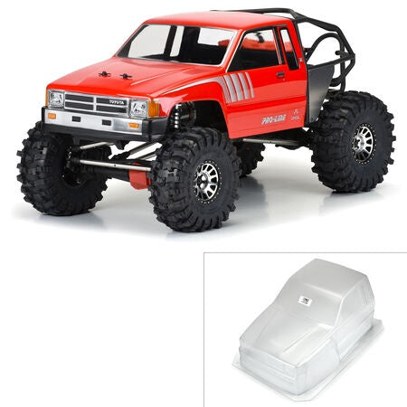 Pro-Line SCX6 1985 Toyota Hilux SR5 1/6 Rock Crawler Body (Clear) (Cab Only) - PRO362200